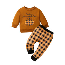 (2-3 Years, Dark Khaki) Set de Halloween în carouri