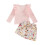 (3-4 Years, Pink) Ensemble 2 pièces et boutons. 3