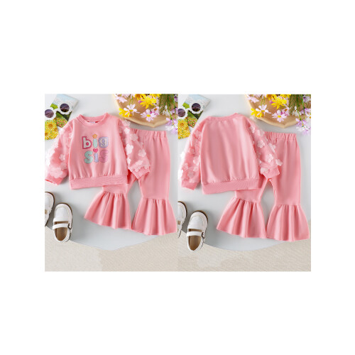 (3-4 Years, Pink) Herbstliches Outfit für elastischem Bund. 2