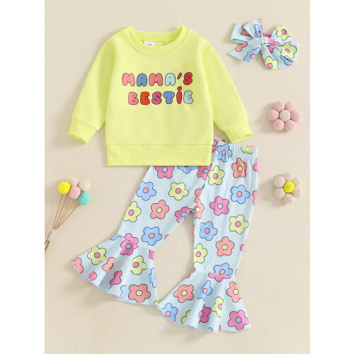 (3-4 Years, Yellow) Ensemble 3 pièces et bandeau. 2