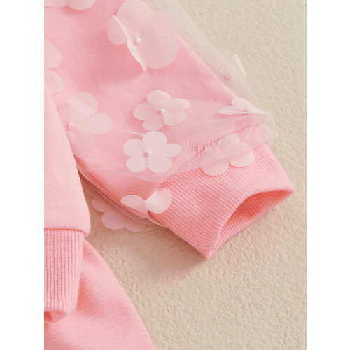 (3-4 Years, Pink) Herbstliches Outfit für elastischem Bund. 1