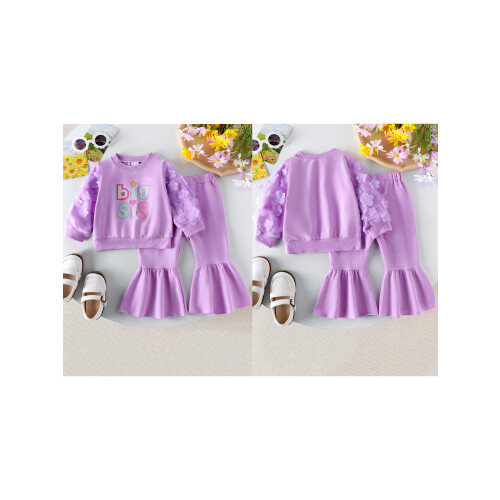 (12-18 Months, Purple) Φθινοπωρινή στολή για 2 τεμαχίων. 2