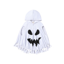 (2-3 Years, White) Mantello di Halloween per bambini con cappuccio, costume Grimace per feste e spettacoli teatrali.