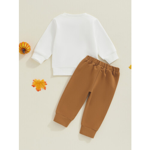 (2-3 Years, Brown) Conjunto infantil de com elástico. 2
