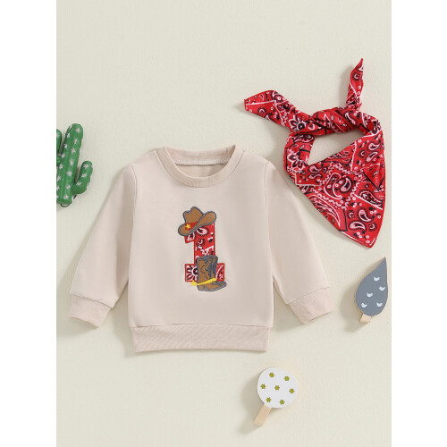 (12-18 Months, Khaki) Παιδικό μπλουζάκι γενεθλίων ρούχα φθινοπώρου 2