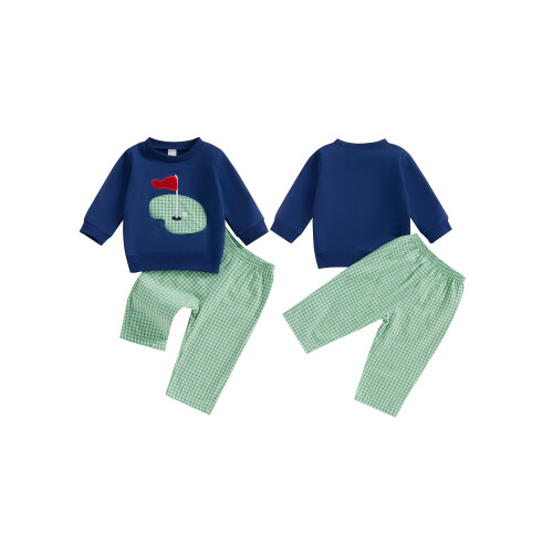 (18-24 Months, Navy Blue) Σετ ρούχων γκολφ με κέντημα 1