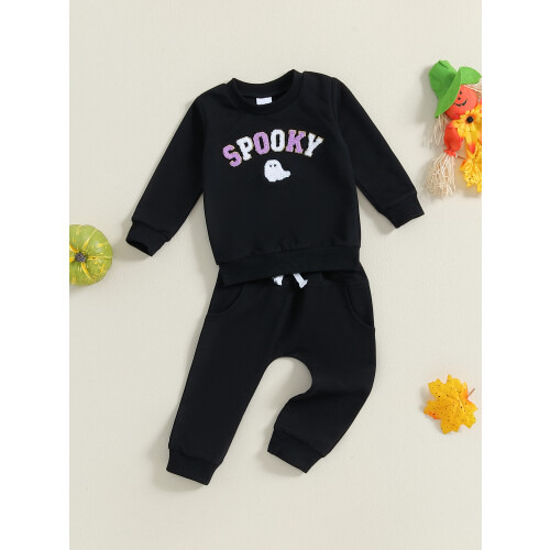 (18-24 Months, Black) Σετ Χαλοουίν για μονόχρωμα παντελόνια 2