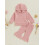(18-24 Months, Pink) Σετ φούτερ με τεμάχια, φθινόπωρο/χειμώνα. 4