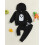 (2-3 Years, Black) Σετ Halloween για μακριά μανίκια 3