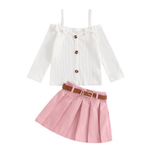 (18-24 Months, Pink) Tenue d'automne pour les fêtes.