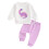 (18-24 Months, Purple) Dvoudílný overal pro elastickým pasem. 1