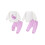 (18-24 Months, Purple) Dvoudílný overal pro elastickým pasem. 2