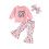 (2-3 Years, Pink) Set 3PCS Halloween de păr 1