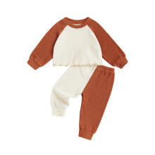 (6-12 Months, Khaki) Pienten tyttöjen syysset, kontrastiväriset salaattireunuksella.