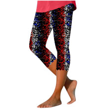 Női július 4-i jóganadrág – magas derekú, hazafias leggings, rugalmas spandex keverék anyagból, S-4XL, kompatibilis az USA függetlenségi