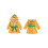(3-4 Years, Orange) Bata de baño con capucha 2