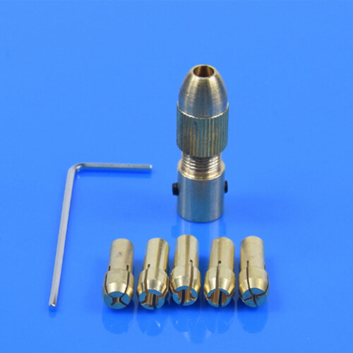 7 τεμάχια 0,5mm/1mm /1,5mm /2,5mm /3mm ορειχάλκινα περιστροφικά εργαλεία κολάρο με κλειδί και 2