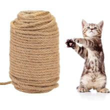 Nature Hemp Rope, Heavy Duty Jute Twine for Cat Tree/Tower, Scratcher, DIY Crafts, Gardening, Hammock & Home Decor (164FT)