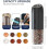 Electric Salt and Pepper Grinder Set Black 2-Speed 4
