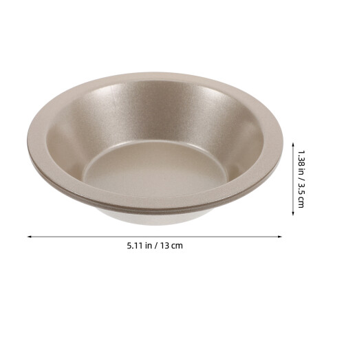 Golden Mini Pie Pan Round Carbon Steel 1Pack 1