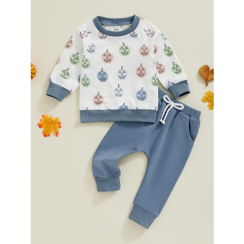 (18-24 Months, Blue) Completo Halloween per 2 pezzi. 2