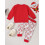 (6-12 Months, Red) Conjunto de calça de letras. 4