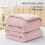 Fleece Queen Comforter Set Pink 3-Piece Winter Bedding 6