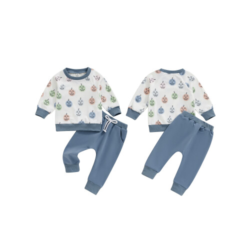 (18-24 Months, Blue) Completo Halloween per 2 pezzi. 1