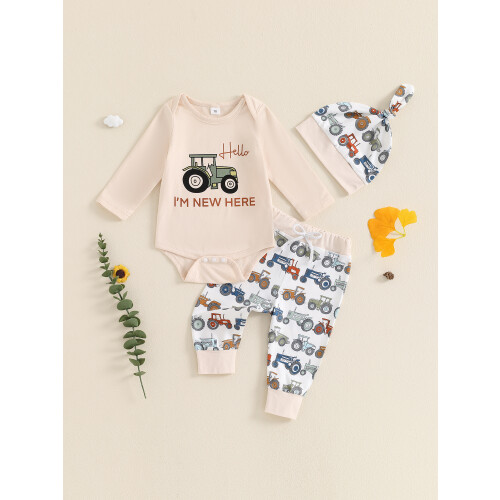 (3-6 Months, Green) Conjunto de Outono Roupas Nascidos 1