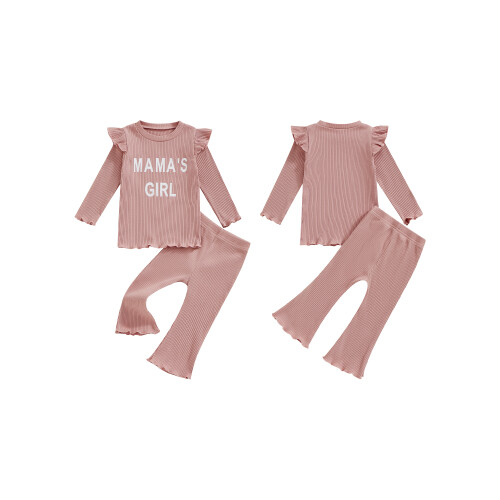 (6-12 Months, Pink) Φθινοπωρινό σετ 2 παντελόνια 1