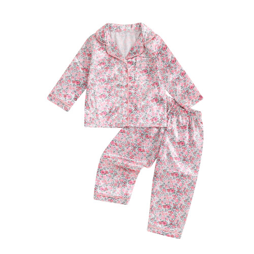 (18-24 Months, Pink) Φθινοπωρινές Πιτζάμες Κορίτσια, Τεμάχια Παντελόνια
