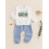 (6-12 Months, White) Φθινοπωρινά σετ ρούχων στάμπα σκακιέρας 3