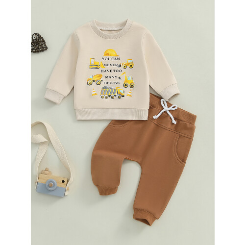 (2-3 Years, Beige) Σετ φθινοπωρινών ρούχων για νήπια 2