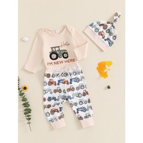 (3-6 Months, Green) Conjunto de Outono Roupas Nascidos 2