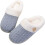 Γυναικείες παντόφλες Fuzzy Slip-on, μαλακές, άνετες, βελούδινες χειμωνιάτικες πλεκτές 1