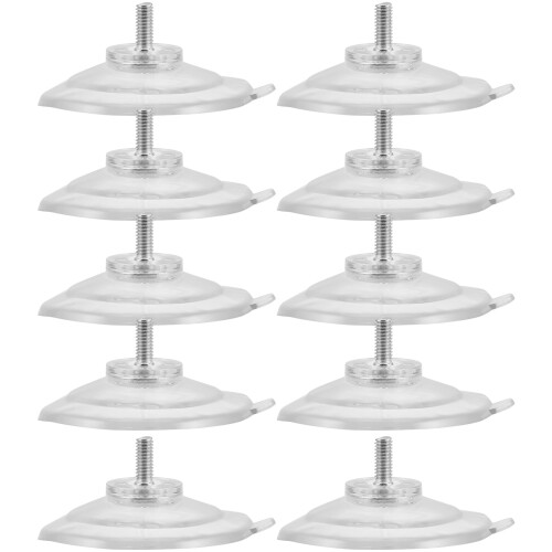 Ventuze transparente cu filet pentru sticlă – pachet de 10 2
