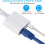 Προσαρμογέας Lightning/USB-C σε Ethernet 2 σε 1 με θύρα φόρτισης, 100Mbps, Plug & Play, συμβατός με 2