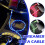 Salg! Android/TypeC hurtigladekabel LED lysende glød flytende USB-kabel fargerik  P1U5 3