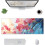 Mouse pad grande com estampa floral rosa (31,5 x 11,8 polegadas) 3
