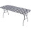 Ασπρόμαυρο ορθογώνιο τραπεζομάντιλο PVC Gingham 108x76εκ. 1