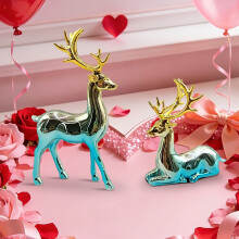Hjortparfigur Romantisk Dekor 1 Par