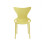 (4x Yellow Stacking Chairs) Modern Style Retro Dining Garden Stackable Chairs 5