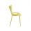 (4x Yellow Stacking Chairs) Modern Style Retro Dining Garden Stackable Chairs 7