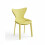 (4x Yellow Stacking Chairs) Modern Style Retro Dining Garden Stackable Chairs 4