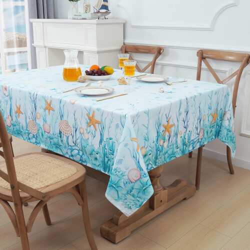 Coastal Tablecloth Polyester 60x120in 1