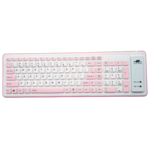 103 Keys Foldable Waterproof Dustproof Soft Silicone Gaming Wired Keyboard for Laptop/Computer 1