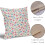 Fodere per cuscini floreali vintage, 45x45 cm, misto lino, set da 2 4