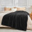 King Flannel Fleece Tæppe Sort 230x280 cm 1