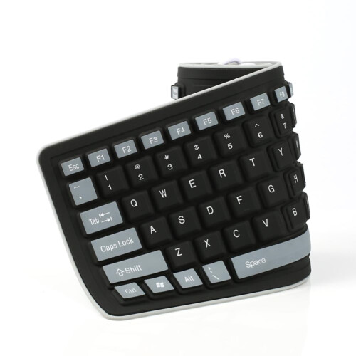 103 Keys Foldable Waterproof Dustproof Soft Silicone Gaming Wired Keyboard for Laptop/Computer 2