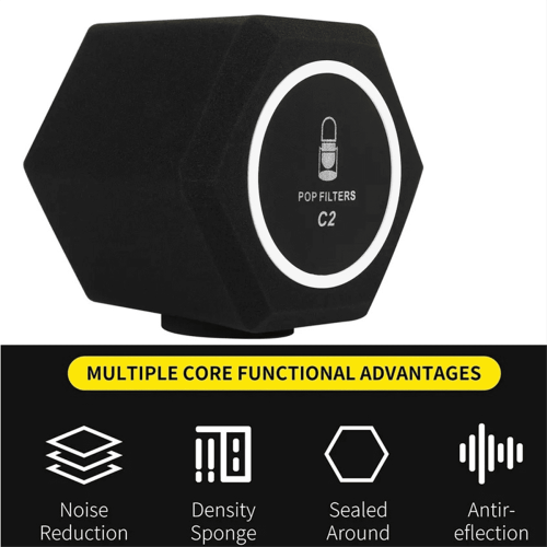 New Arrivals C2 Microphone -Filter Wind Shield Acoustic for Record Studios